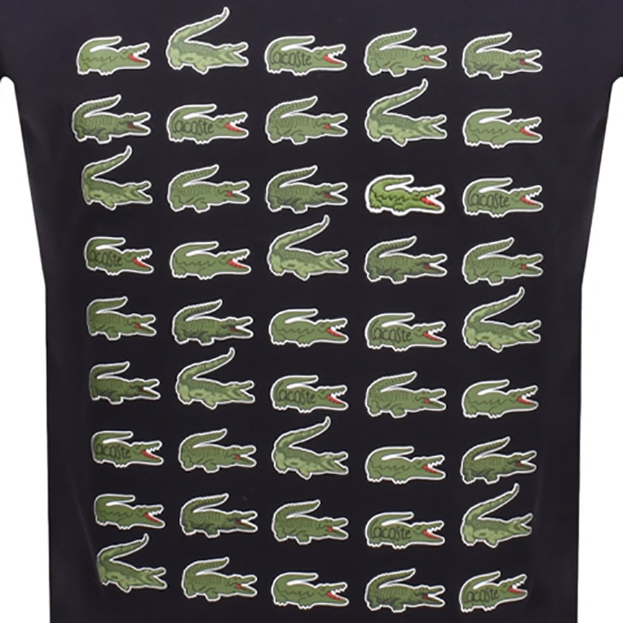 Image number 3 for Lacoste Logo T Shirt Navy