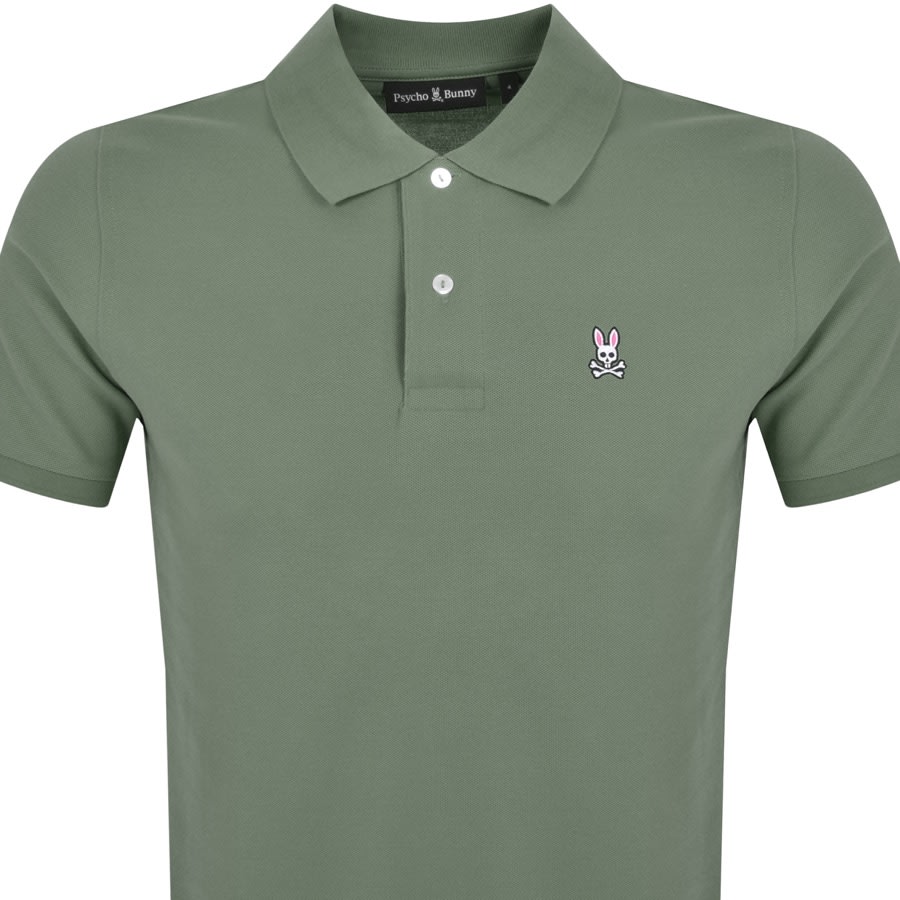 Psycho Bunny Classic Pique Polo T Shirt Green | Mainline Menswear