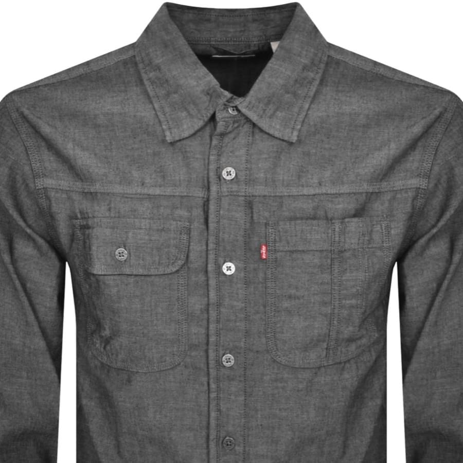 Image number 2 for Levis Auburn Worker Long Sleeve Shirt Black