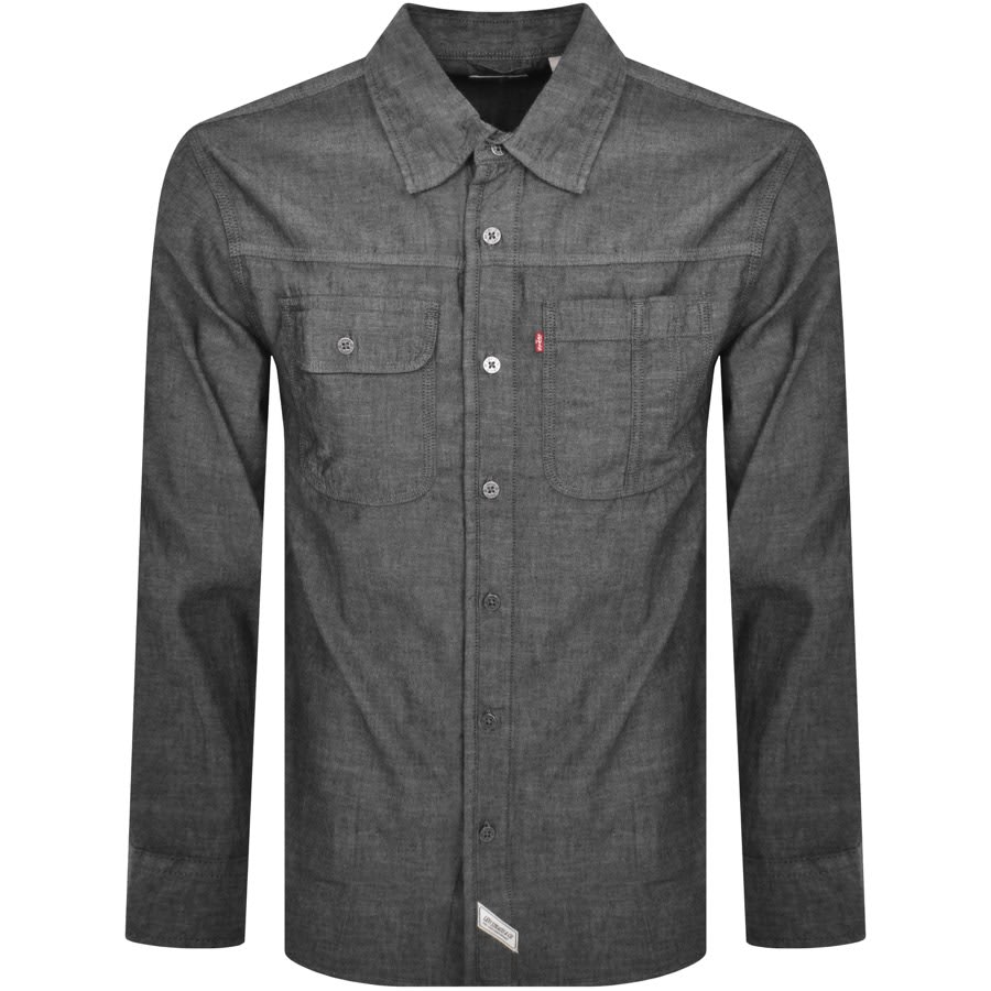 Image number 1 for Levis Auburn Worker Long Sleeve Shirt Black