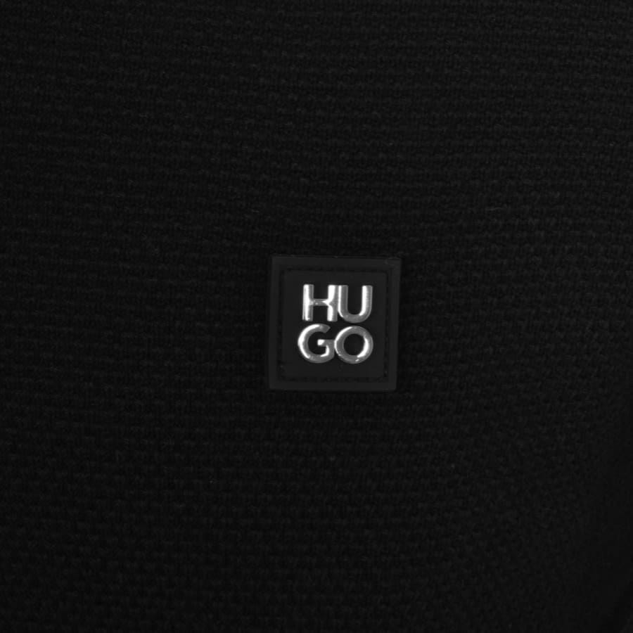 Image number 3 for HUGO Sastor Knit Jumper Black