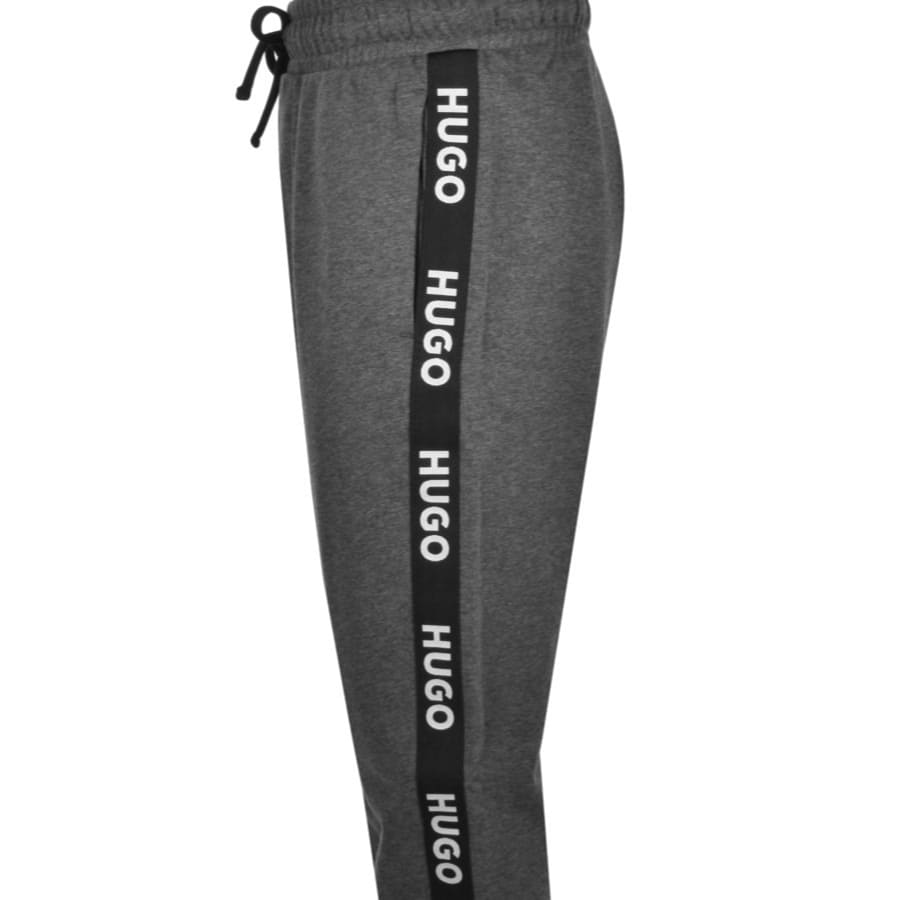 Grey Mainline Jogging Logo | Menswear Sporty Bottoms HUGO