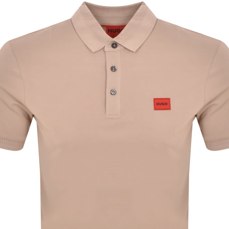 Image number 2 for HUGO Dereso 232 Polo T Shirt Beige