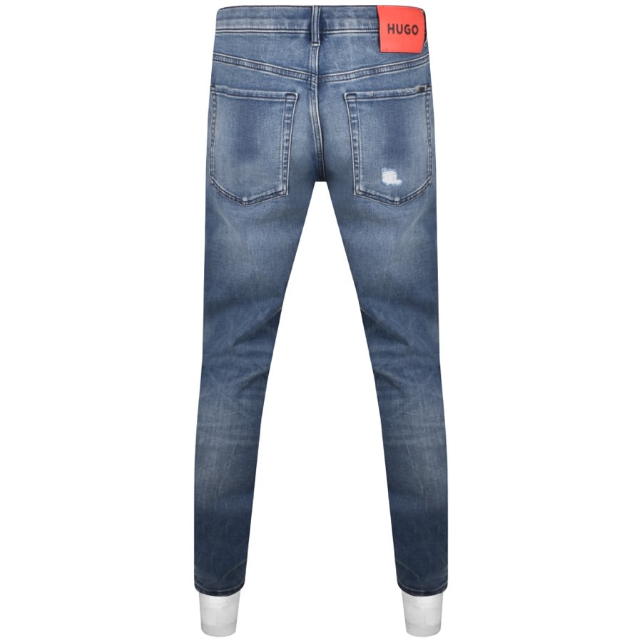 Image number 2 for HUGO 634 Tapered Fit Jeans Blue