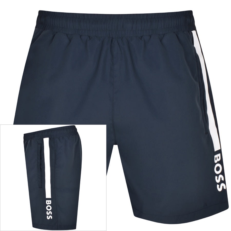 Image number 1 for BOSS Dolphin Swim Shorts Navy