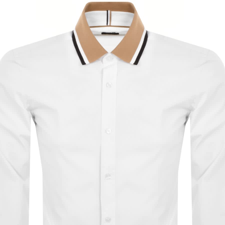 Image number 2 for BOSS S Liam Polo 233 Long Sleeved Shirt White