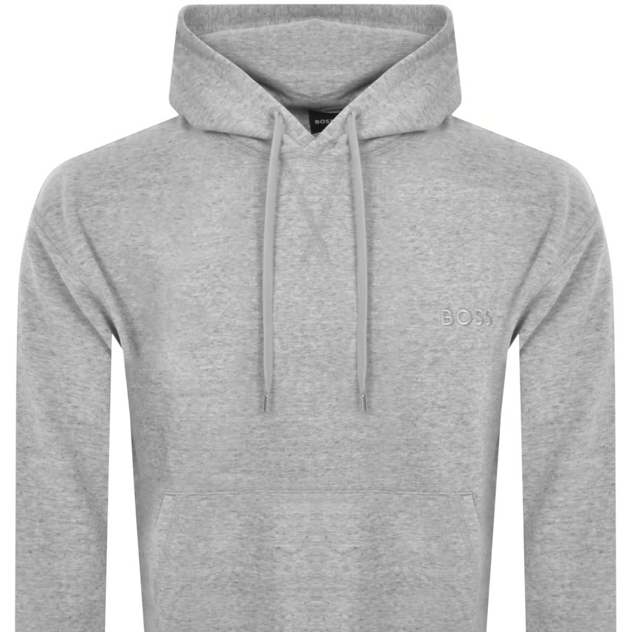 Image number 2 for BOSS Cozy Hoodie Grey