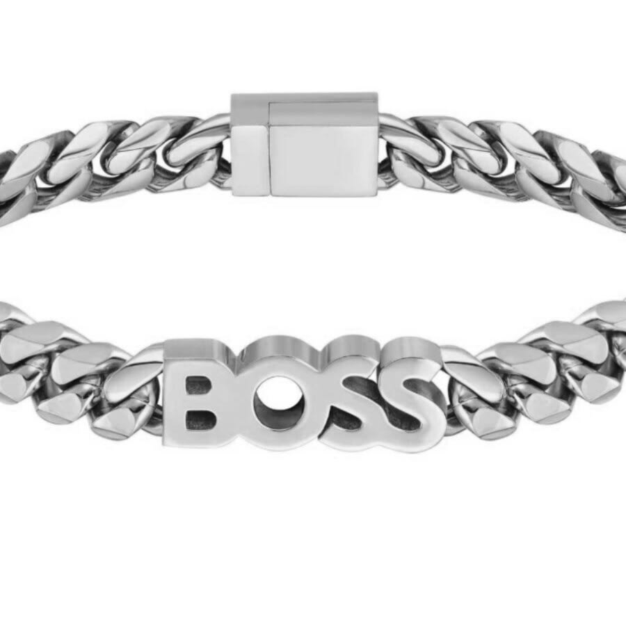 Image number 2 for BOSS Kassy Chain Bracelet Silver