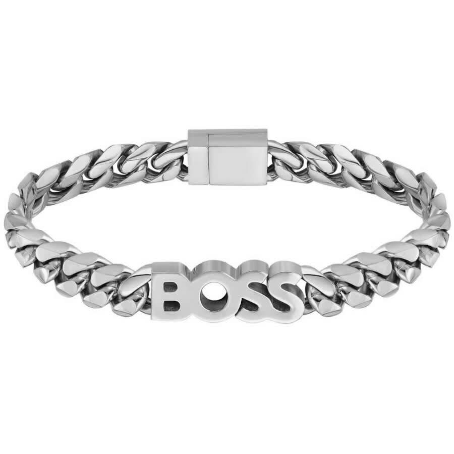 Image number 1 for BOSS Kassy Chain Bracelet Silver