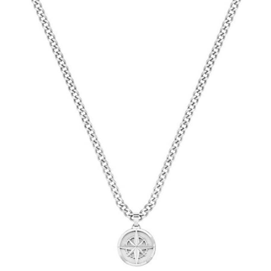 Image number 2 for BOSS Compass Necklace Silver