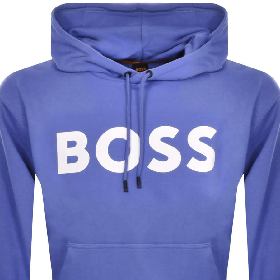 Image number 2 for BOSS We Basic Logo Hoodie Purple