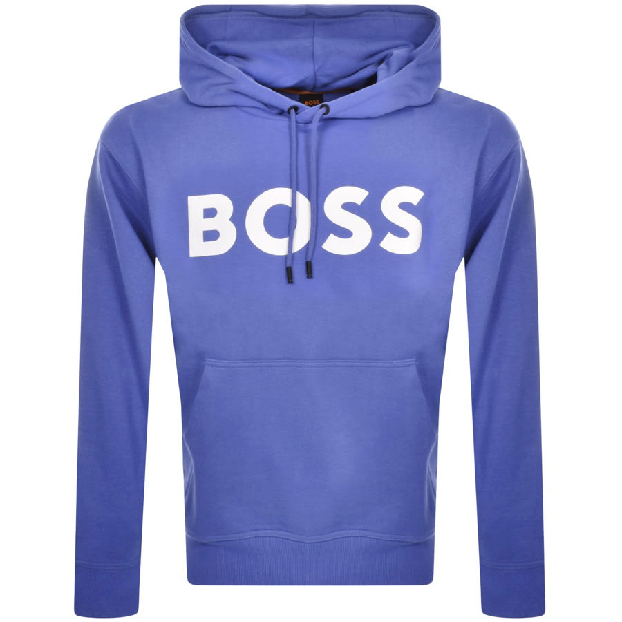 Image number 1 for BOSS We Basic Logo Hoodie Purple