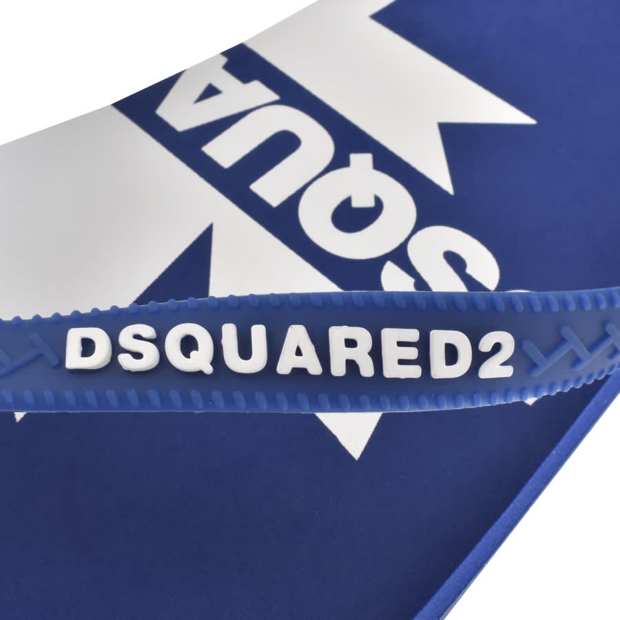 Image number 4 for DSQUARED2 Logo Flip Flops Blue