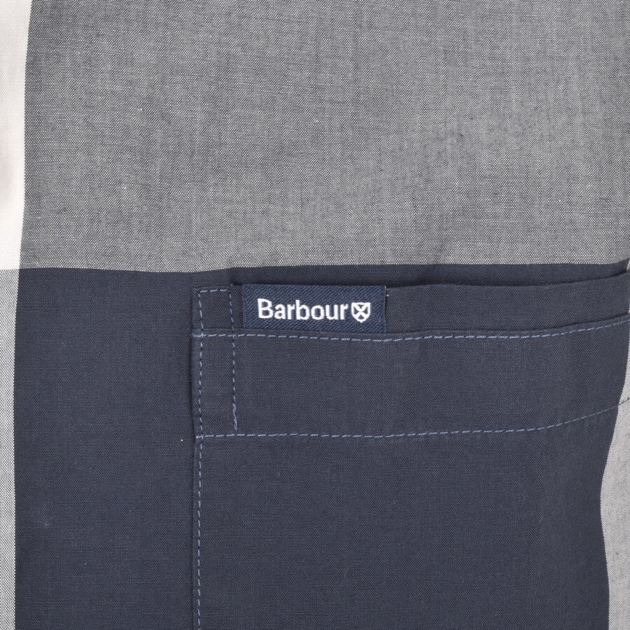 Image number 3 for Barbour Harris Check Long Sleeved Shirt Navy