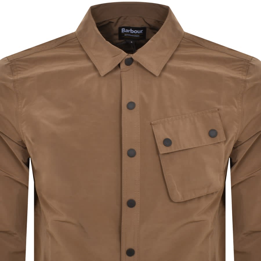 Image number 2 for Barbour International Control Overshirt Brown