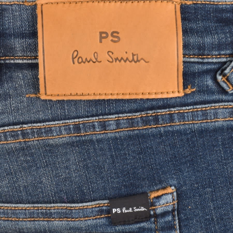 Image number 3 for Paul Smith Tapered Fit Jeans Blue