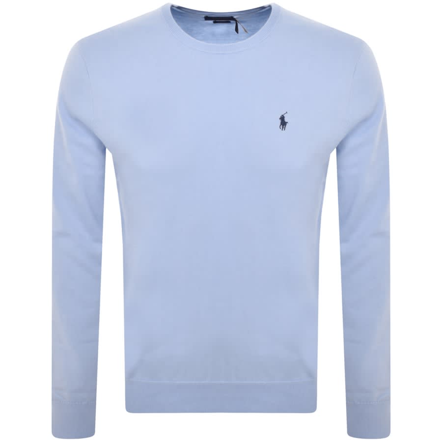 Image number 1 for Ralph Lauren Crew Neck Knit Jumper Blue