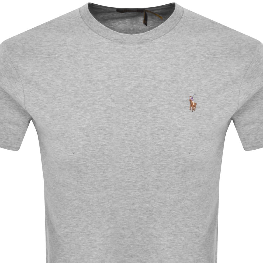 Image number 2 for Ralph Lauren Pima Crew Neck T Shirt Grey