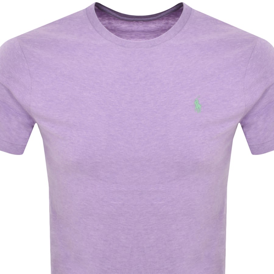Image number 2 for Ralph Lauren Crew Neck Slim Fit T Shirt Purple