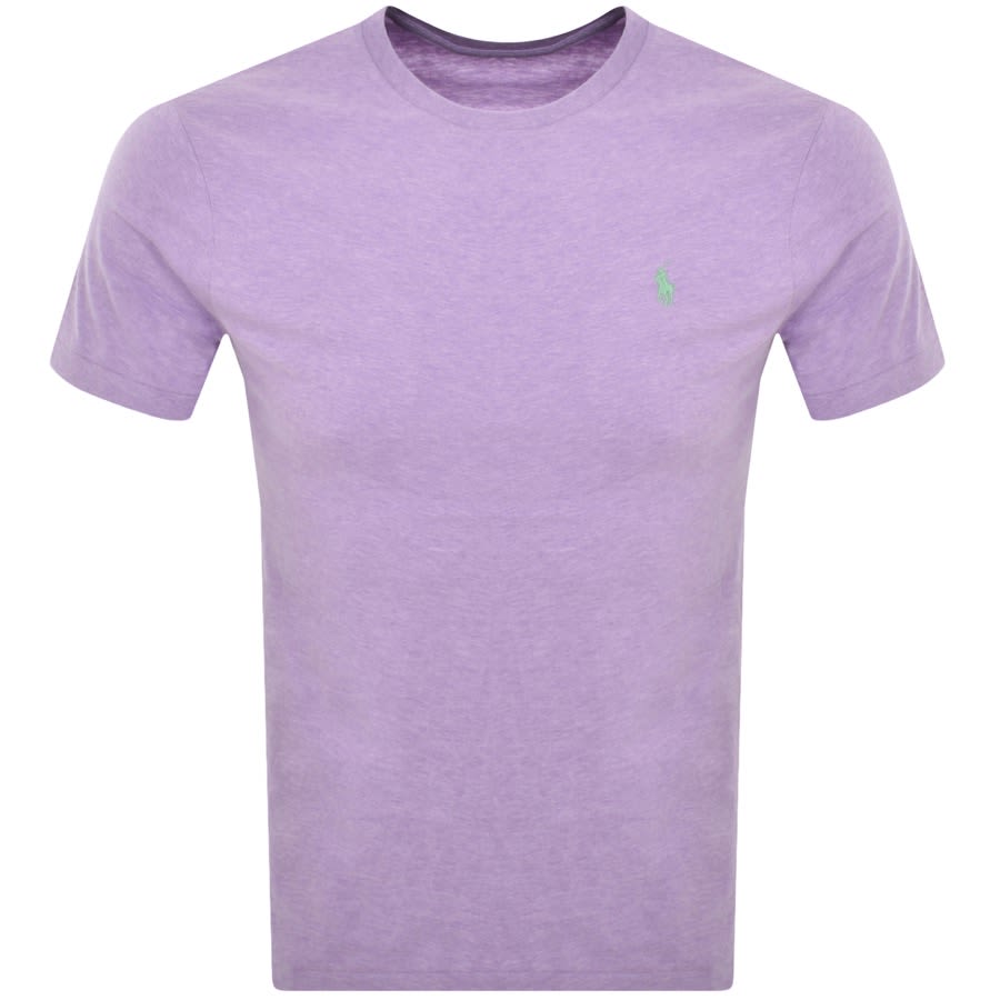 Image number 1 for Ralph Lauren Crew Neck Slim Fit T Shirt Purple