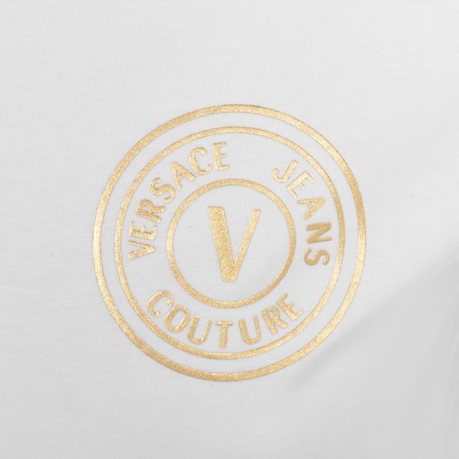 Image number 3 for Versace Jeans Couture Slim Fit Logo T Shirt White