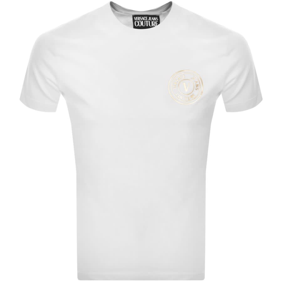 Image number 1 for Versace Jeans Couture Slim Fit Logo T Shirt White