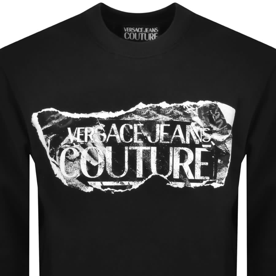Image number 2 for Versace Jeans Couture Magazine Sweatshirt Black