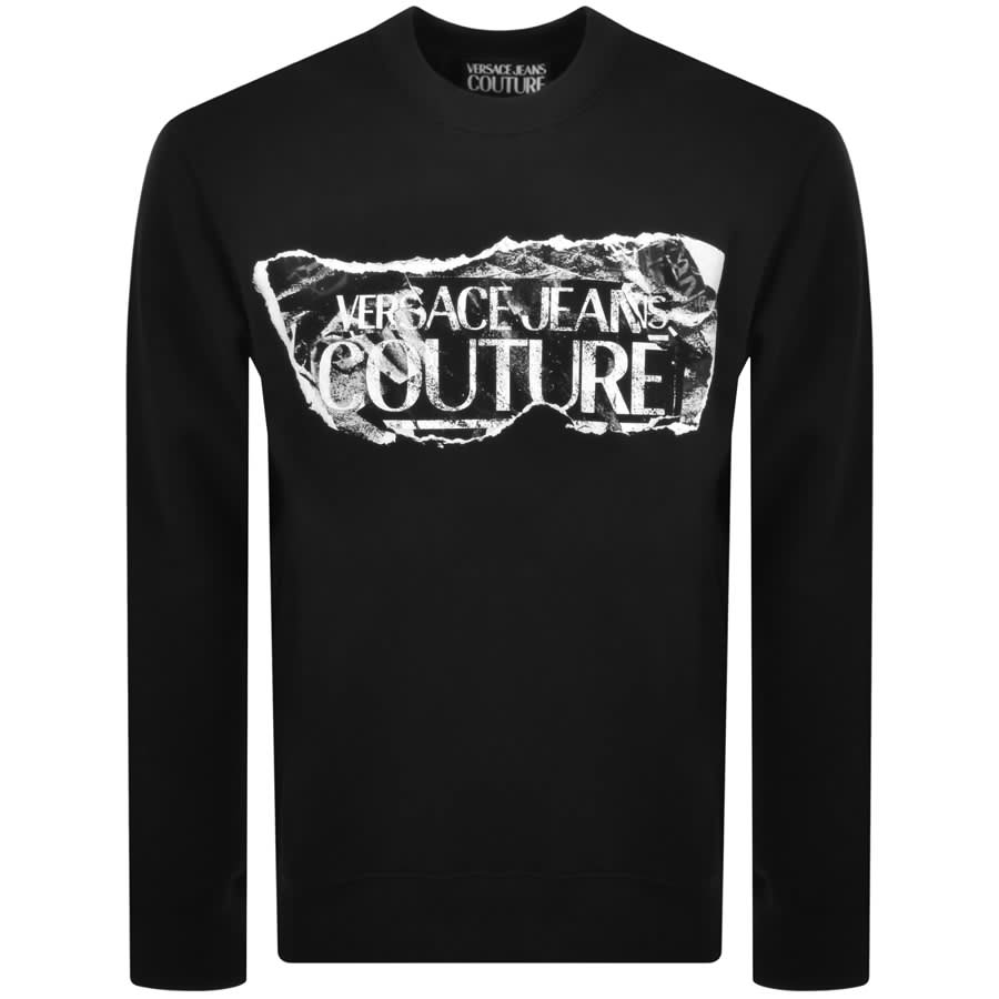 Image number 1 for Versace Jeans Couture Magazine Sweatshirt Black