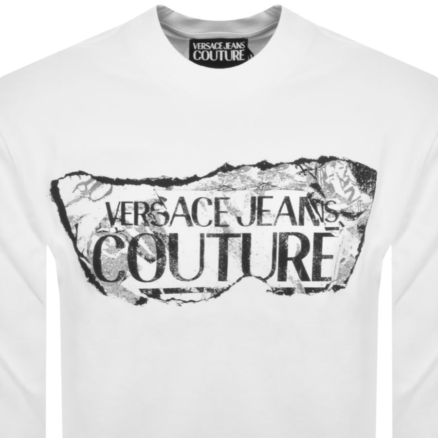 Image number 2 for Versace Jeans Couture Magazine Sweatshirt White
