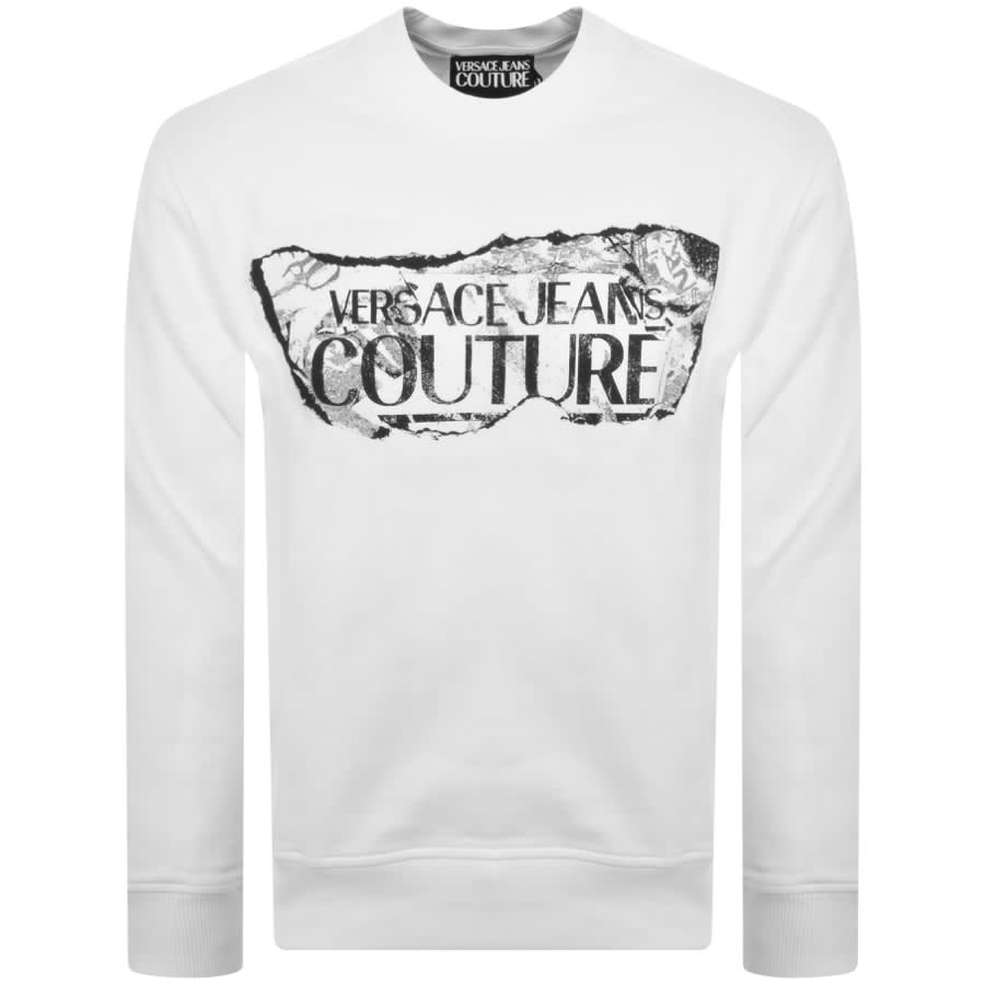 Image number 1 for Versace Jeans Couture Magazine Sweatshirt White