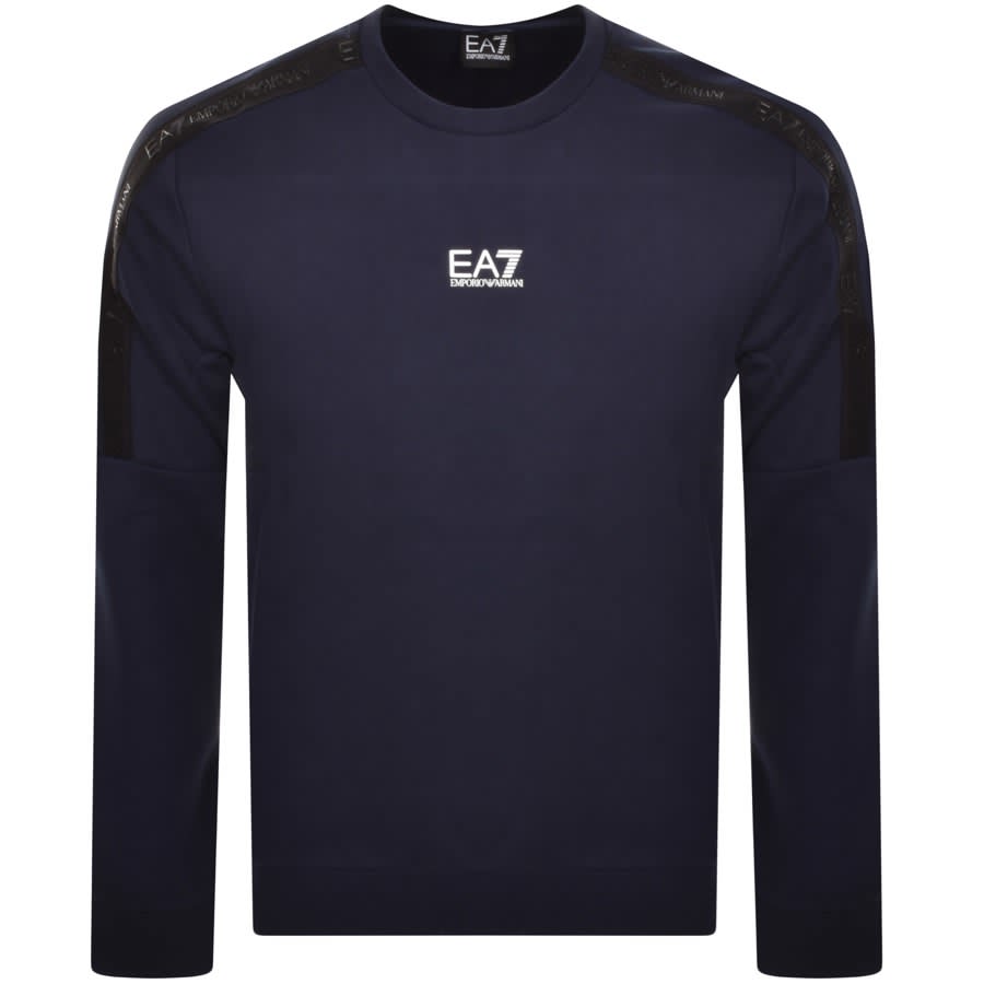 Image number 1 for EA7 Emporio Armani Logo Sweatshirt Navy