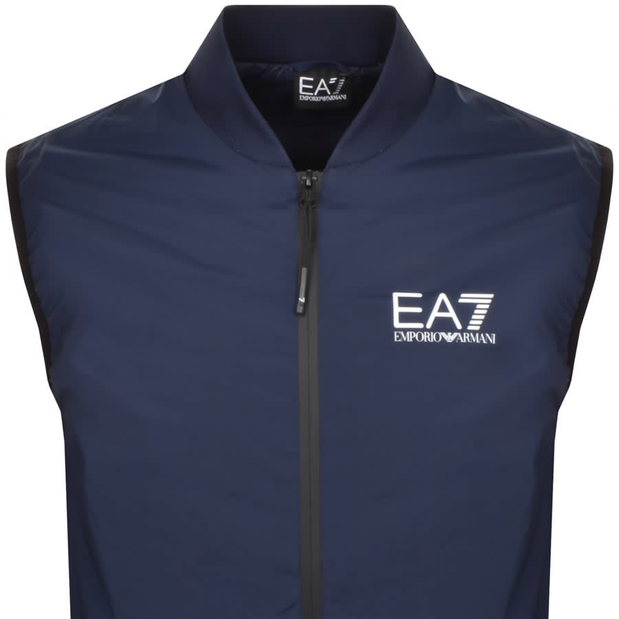 Image number 2 for EA7 Emporio Armani Logo Gilet Blue