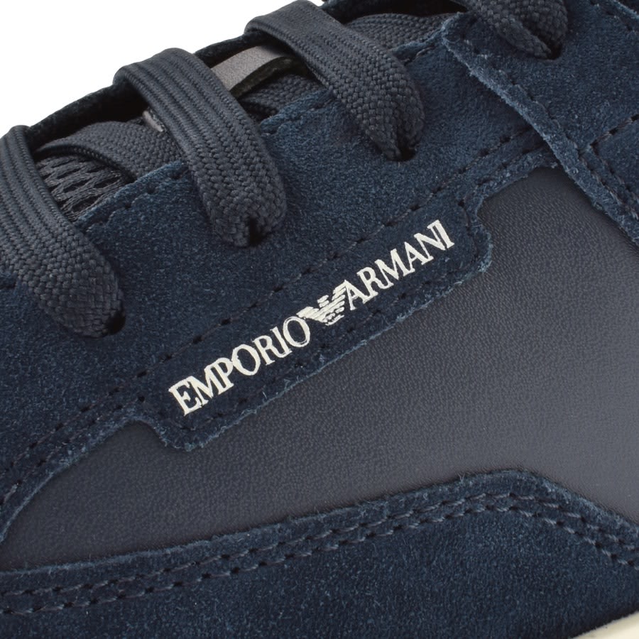Emporio Armani Logo Trainers Navy Mainline Menswear Ireland