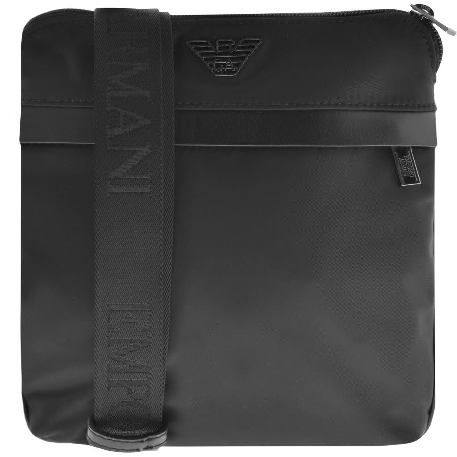 Image number 1 for Emporio Armani Logo Messenger Bag Black