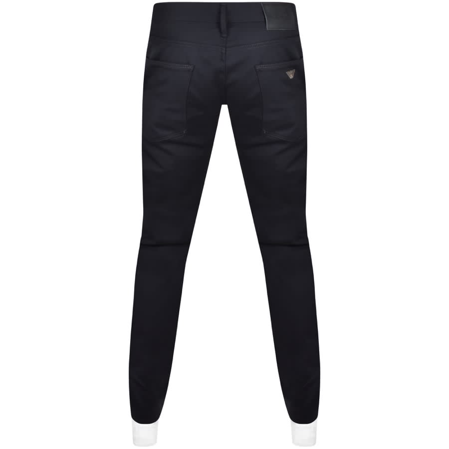 Image number 2 for Emporio Armani J06 Slim Fit Trousers Navy