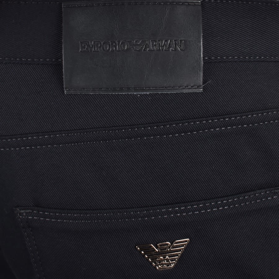 Image number 3 for Emporio Armani J06 Slim Fit Trousers Navy