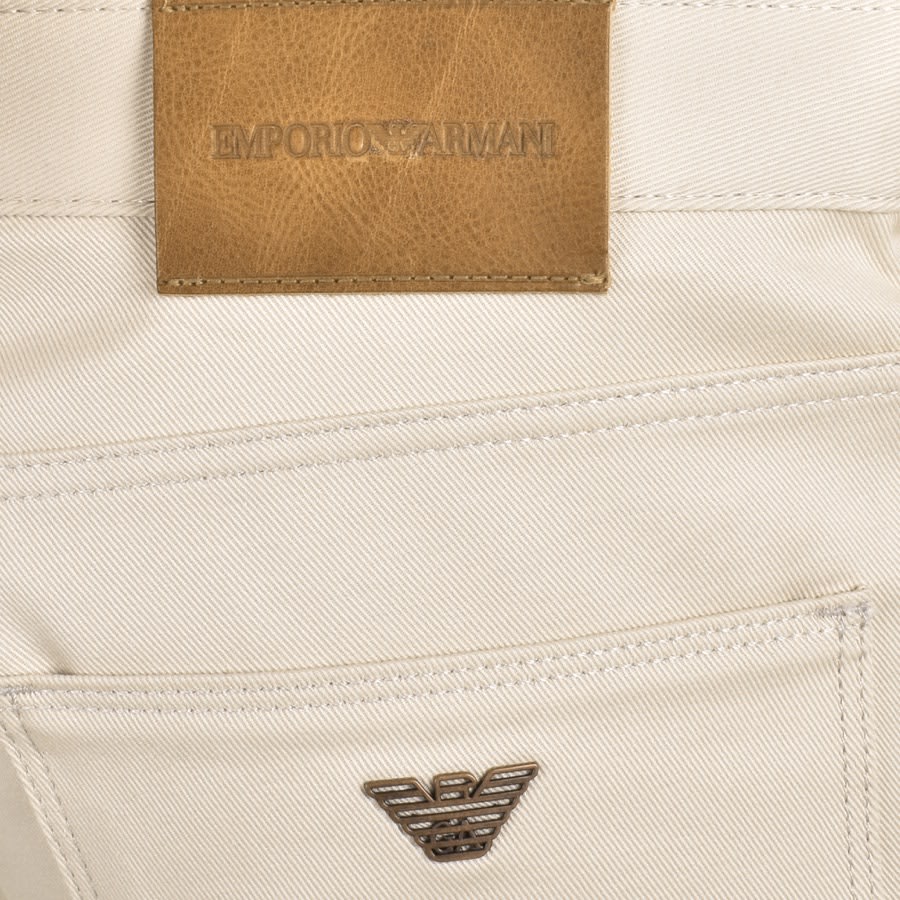Image number 3 for Emporio Armani J06 Slim Fit Trousers Beige