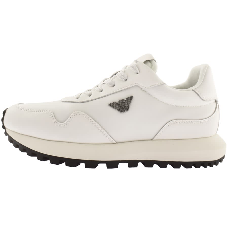 Image number 1 for Emporio Armani Logo Trainers Off White
