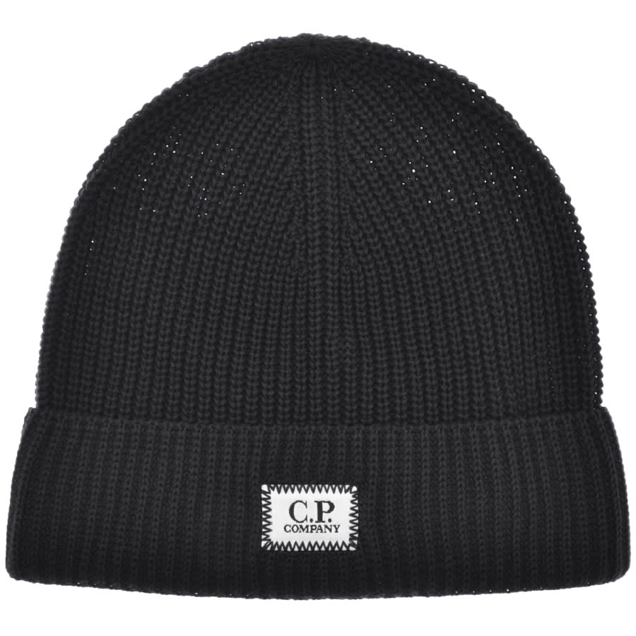 Image number 1 for CP Company Goggle Beanie Hat Navy