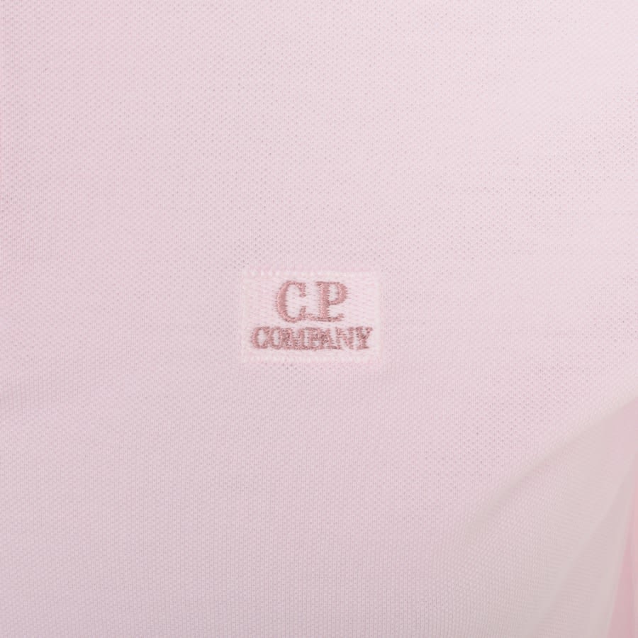 CP Company Piquet Polo T Shirt Pink | Mainline Menswear