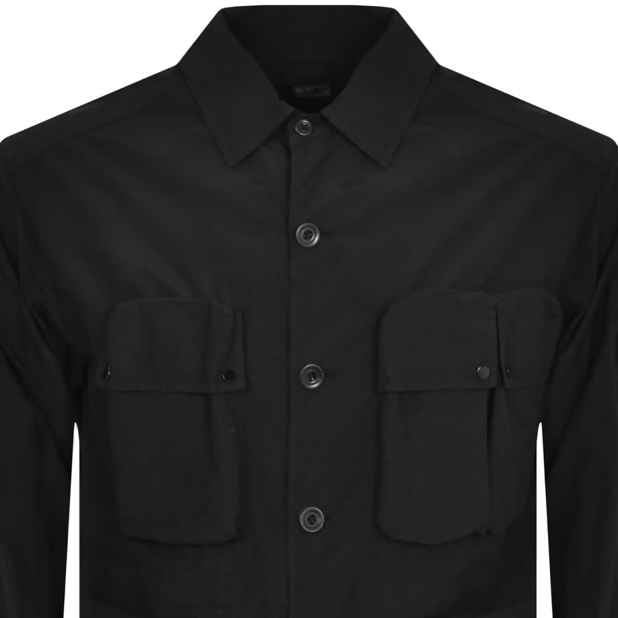 Image number 2 for CP Company Gabardine Utility Overshirt Black