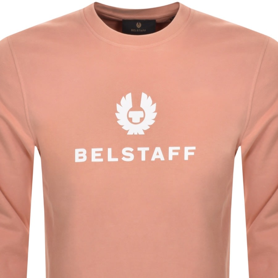 Image number 2 for Belstaff Crew Neck Sweatshirt Pink