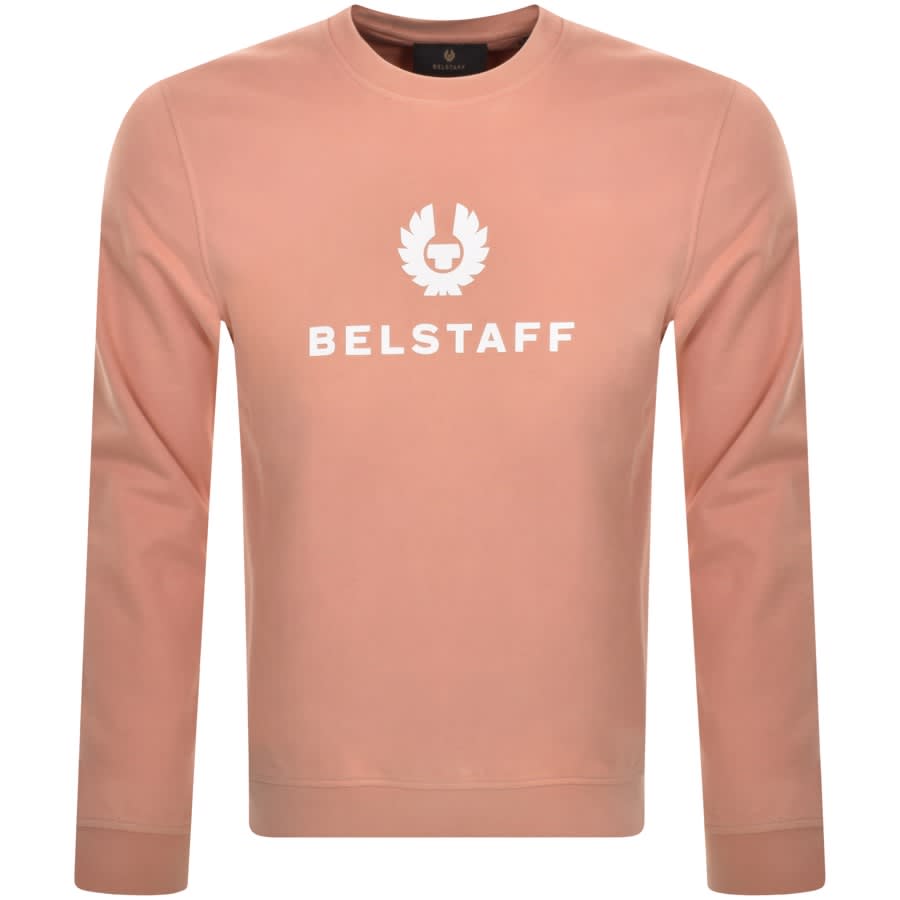 Image number 1 for Belstaff Crew Neck Sweatshirt Pink
