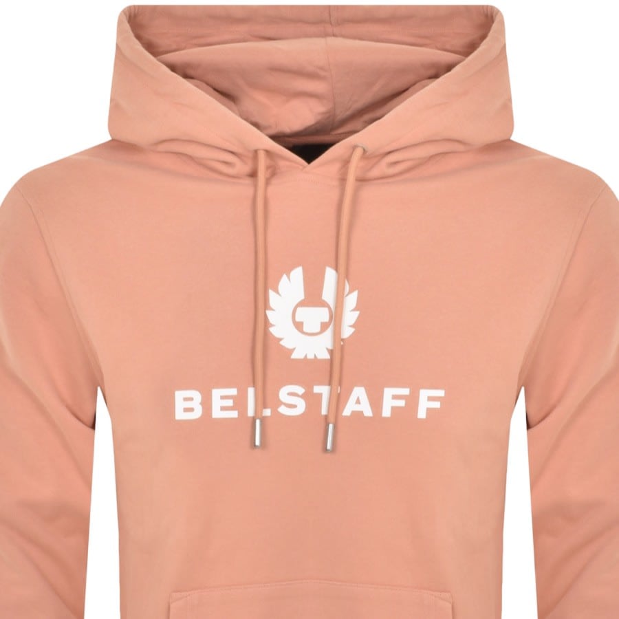 Image number 2 for Belstaff Signature Logo Hoodie Pink