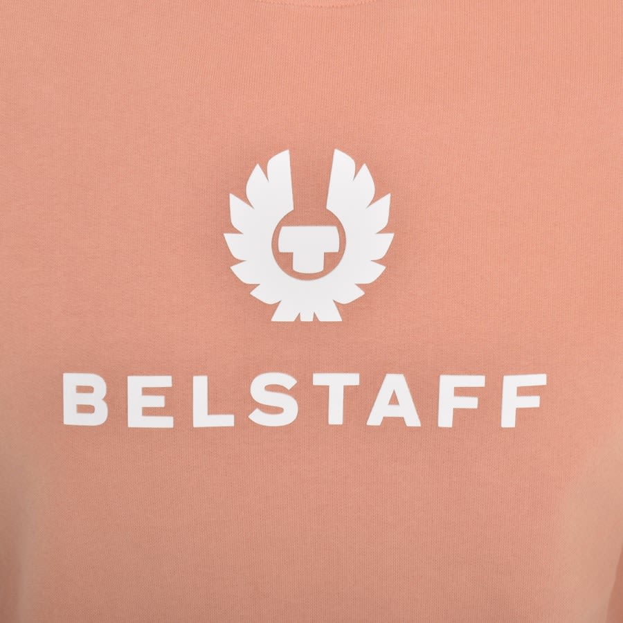 Image number 3 for Belstaff Signature Logo Hoodie Pink
