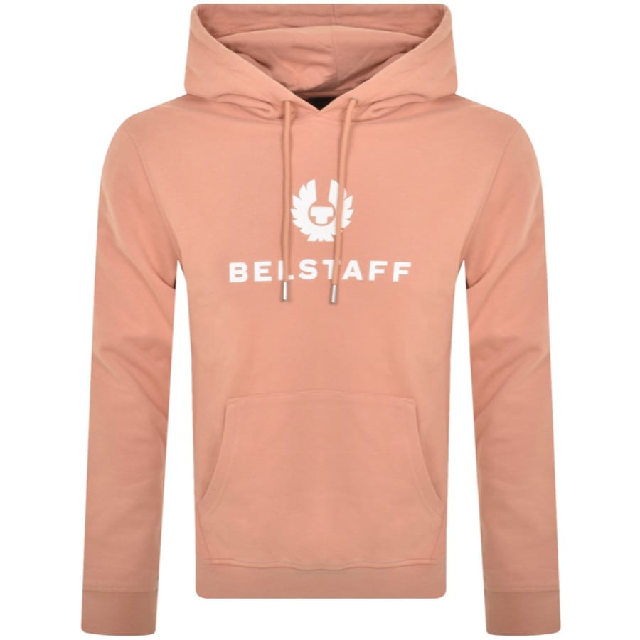 Image number 1 for Belstaff Signature Logo Hoodie Pink