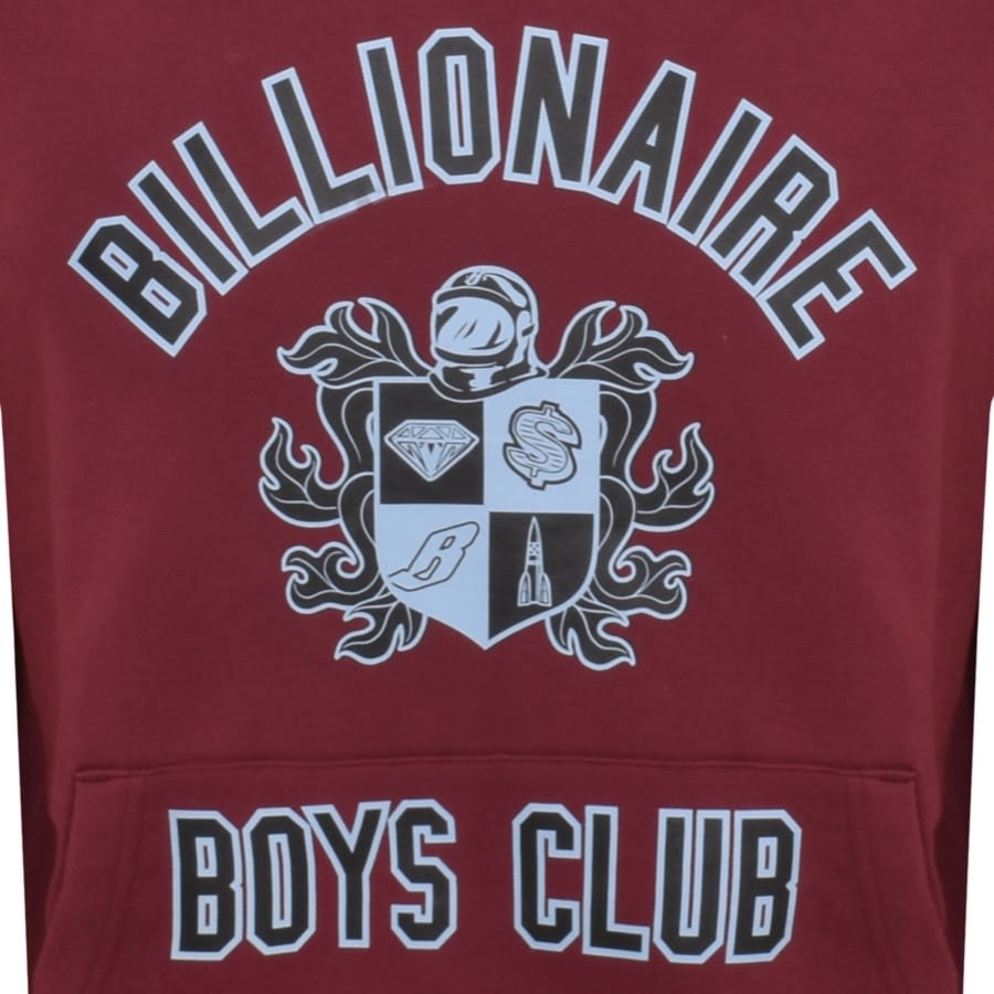 Image number 3 for Billionaire Boys Club Crest Logo Hoodie Burgundy