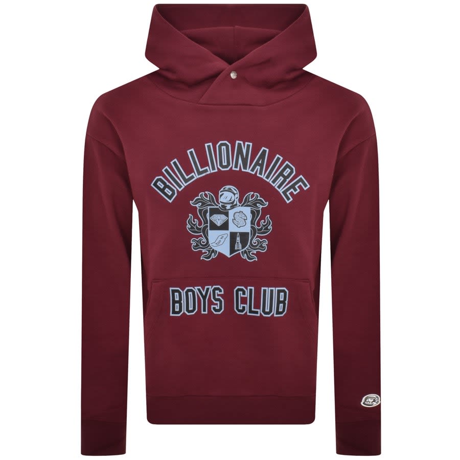 Image number 1 for Billionaire Boys Club Crest Logo Hoodie Burgundy