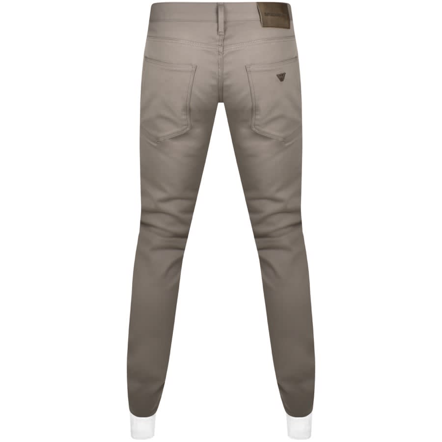 Image number 2 for Emporio Armani J06 Slim Fit Trousers Beige