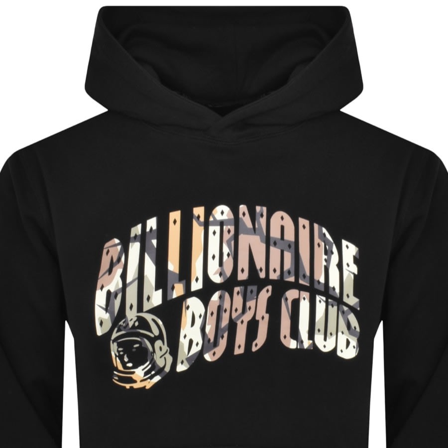 Image number 2 for Billionaire Boys Camo Arch Logo Hoodie Black